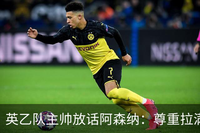 英乙队主帅放话阿森纳：尊重拉满，恐惧不能拉满